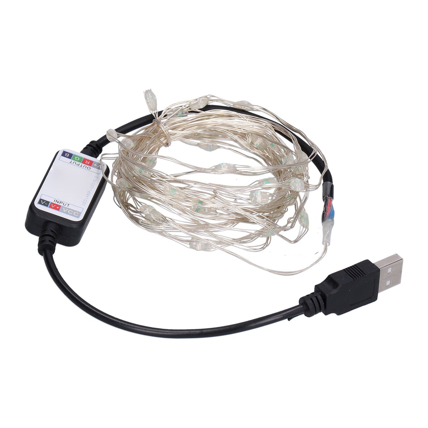String Lights USB LED Colorful RGB Waterproof Copper Wire Music Light String Christmas Decoration Light5m 50 V1294-YM0523-3119210265211
