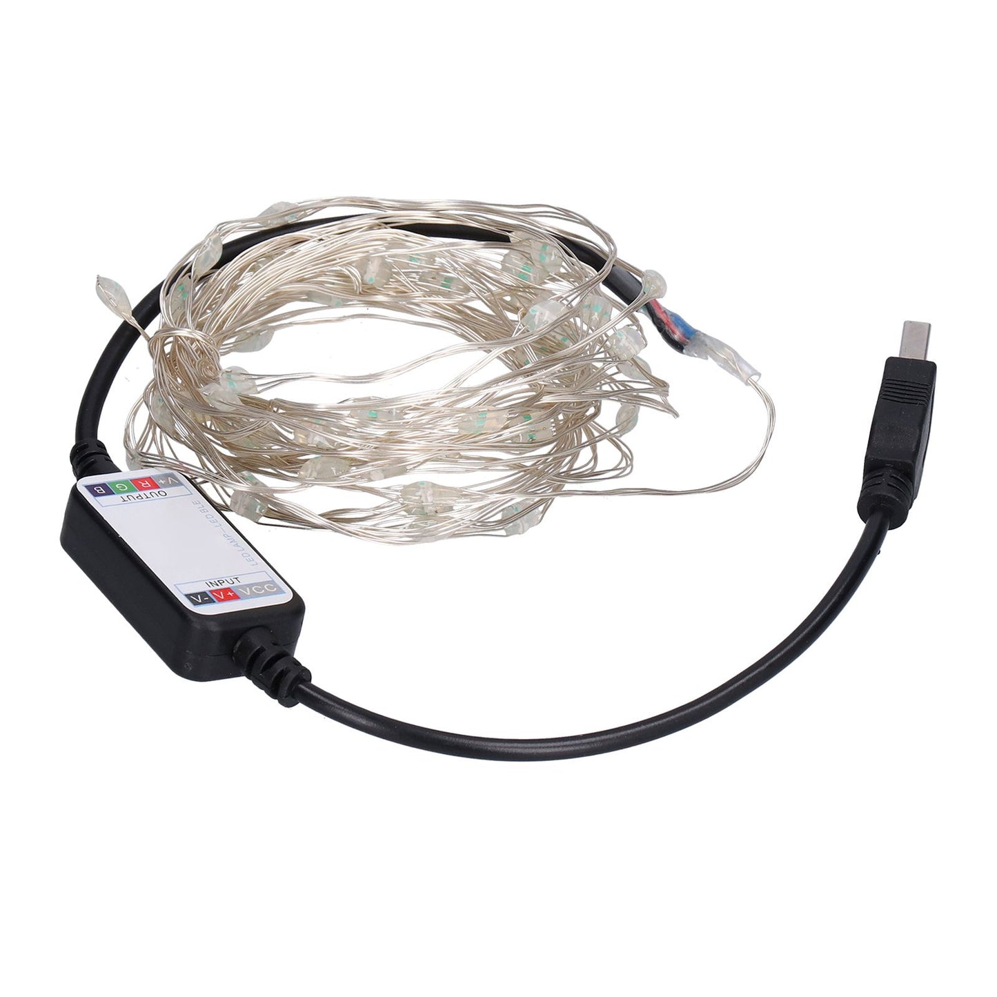 String Lights USB LED Colorful RGB Waterproof Copper Wire Music Light String Christmas Decoration Light5m 50 V1294-YM0523-3119210265211