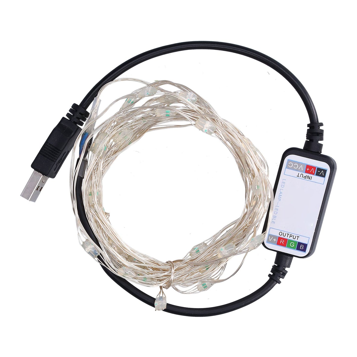 String Lights USB LED Colorful RGB Waterproof Copper Wire Music Light String Christmas Decoration Light5m 50 V1294-YM0523-3119210265211