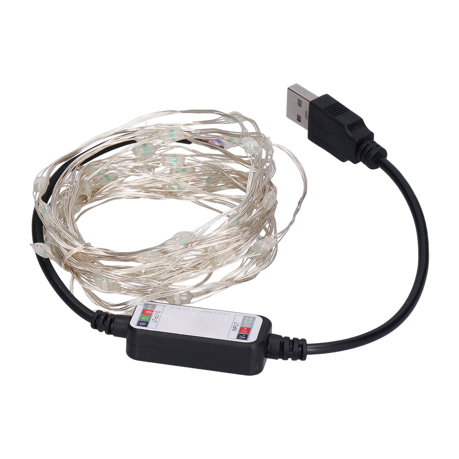 String Lights USB LED Colorful RGB Waterproof Copper Wire Music Light String Christmas Decoration Light5m 50 V1294-YM0523-3119210265211