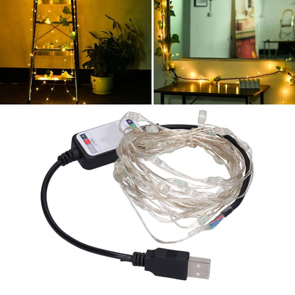 String Lights USB LED Colorful RGB Waterproof Copper Wire Music Light String Christmas Decoration Light5m 50 V1294-YM0523-3119210265211