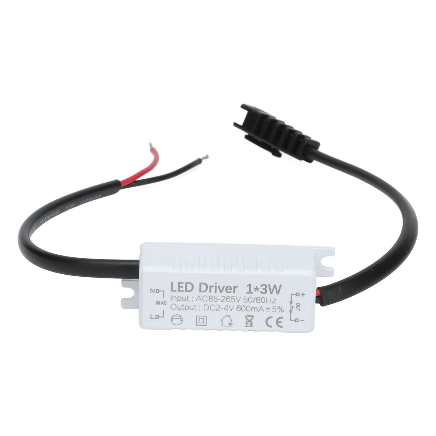 LED Driver AC 85-265V to 2-4V DC Power Supply Transformer Adapter for LED Strip Lighting V1294-YM0523-3119210266011