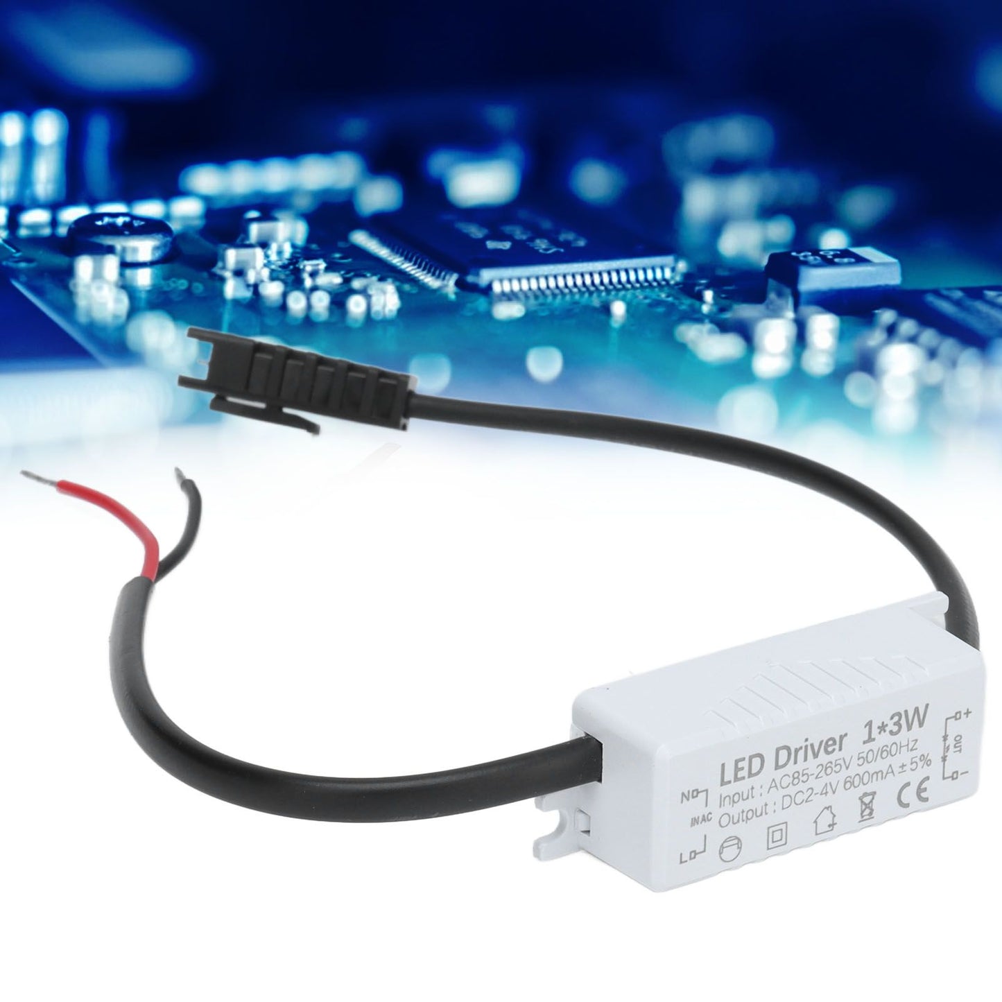 LED Driver AC 85-265V to 2-4V DC Power Supply Transformer Adapter for LED Strip Lighting V1294-YM0523-3119210266011
