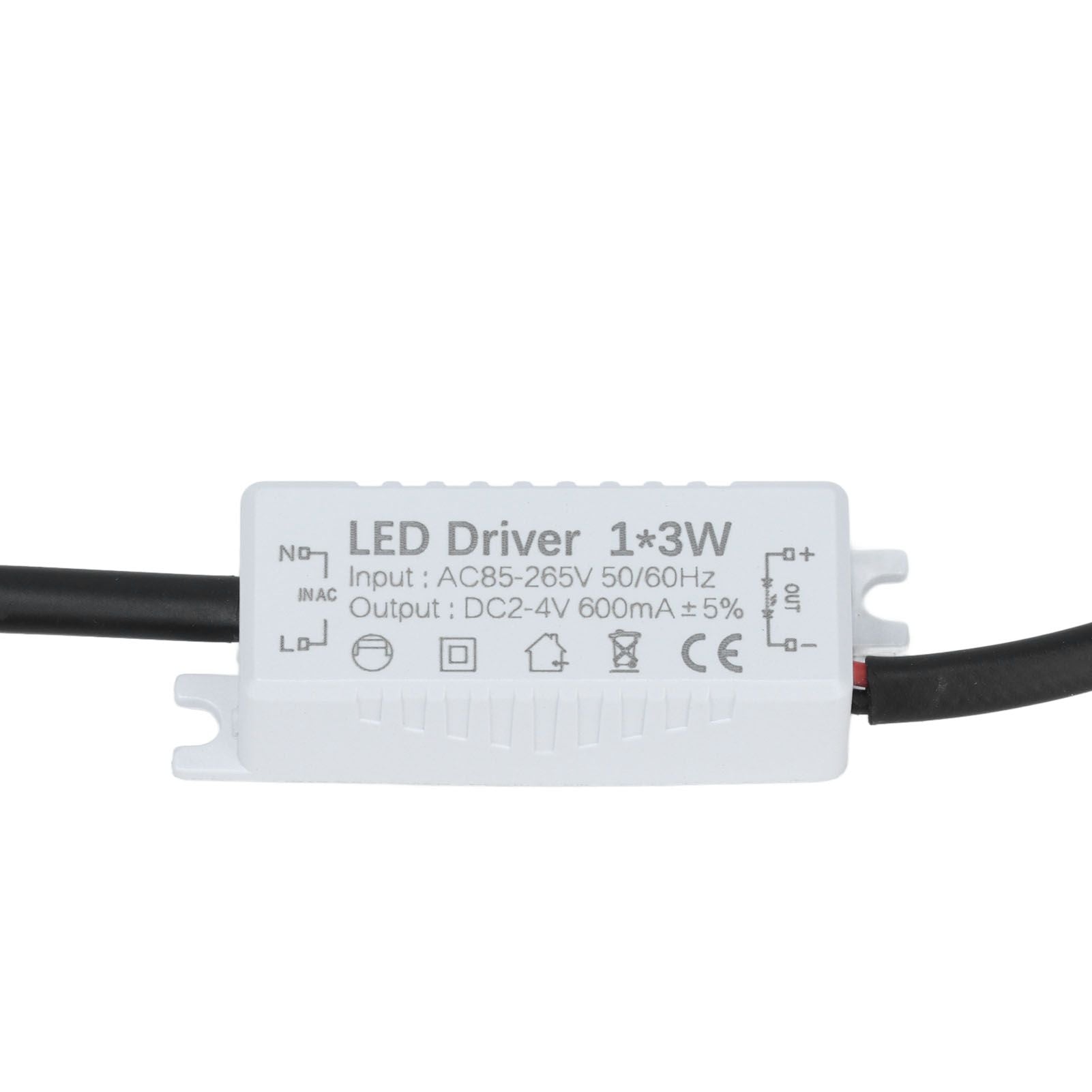 LED Driver AC 85-265V to 2-4V DC Power Supply Transformer Adapter for LED Strip Lighting V1294-YM0523-3119210266011