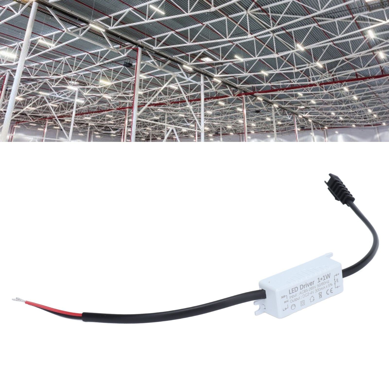 LED Driver 1x1W Power Supply Transformer Adapter AC85-265V to 2-4VDC LED Power Driver for LED Light Computer V1294-YM0523-3119210266211