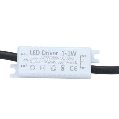 LED Driver 1x1W Power Supply Transformer Adapter AC85-265V to 2-4VDC LED Power Driver for LED Light Computer V1294-YM0523-3119210266211