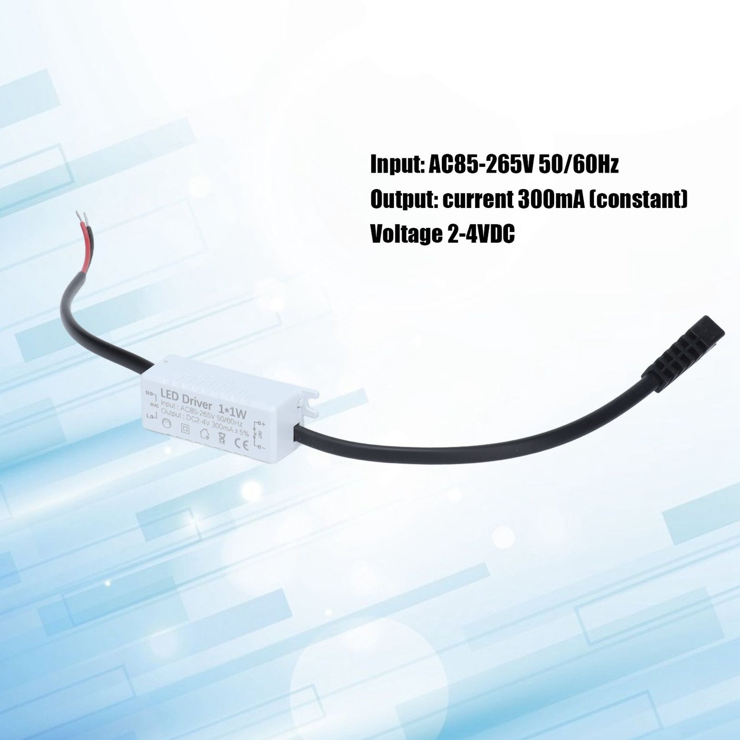 LED Driver 1x1W Power Supply Transformer Adapter AC85-265V to 2-4VDC LED Power Driver for LED Light Computer V1294-YM0523-3119210266211
