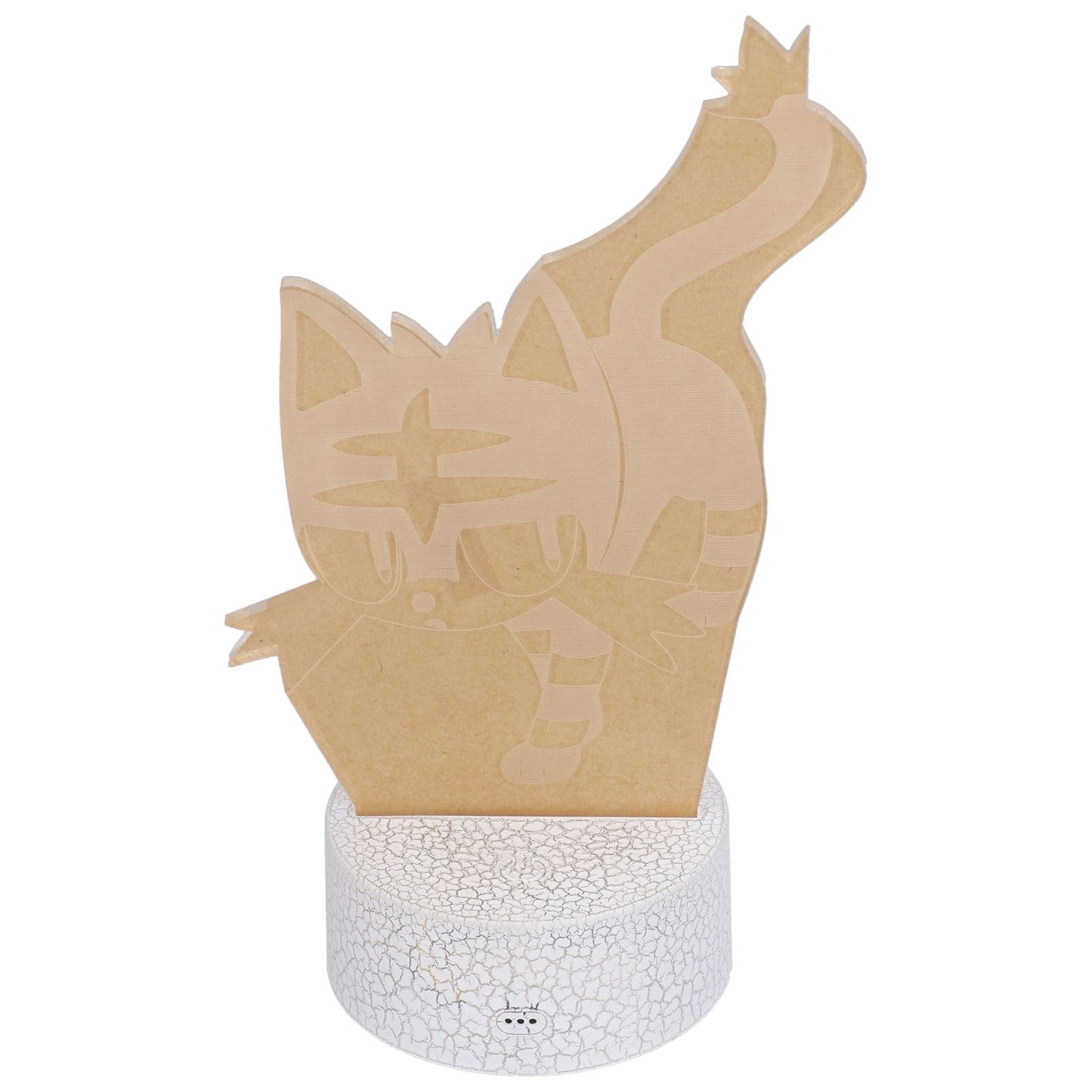 3D Night Light Touch Remote Control RGB 16 Color 4 Modes Adjustable 10LED USB Charging V1294-YM0523-3119210266811