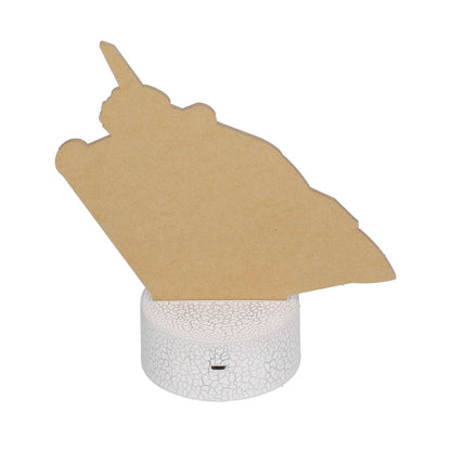 3D Night Light 16 Colors Dimmable 4 Flash Modes Remote Control Touch Switch Spaceship Series Lamp Gift for V1294-YM0523-3119210267111