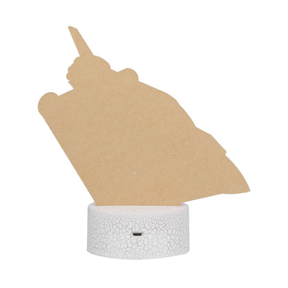 3D Night Light 16 Colors Dimmable 4 Flash Modes Remote Control Touch Switch Spaceship Series Lamp Gift for V1294-YM0523-3119210267111