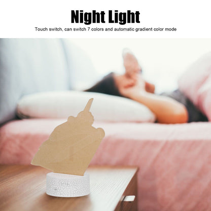 3D Night Light 16 Colors Dimmable 4 Flash Modes Remote Control Touch Switch Spaceship Series Lamp Gift for V1294-YM0523-3119210267111