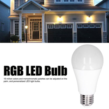 LED Smart Bulb 9W E27 RGB Dimming Light Voice Control Smart Home Bulb for Google 85-265V V1294-YM0523-3119210267211