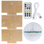 3D Night Light 16 Colors Dimmable Remote Control Smart Touch 3D Lamp for Birthday Gifts V1294-YM0523-3119210267611