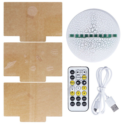 3D Night Light 16 Colors Dimmable Remote Control Smart Touch 3D Lamp for Birthday Gifts V1294-YM0523-3119210267611