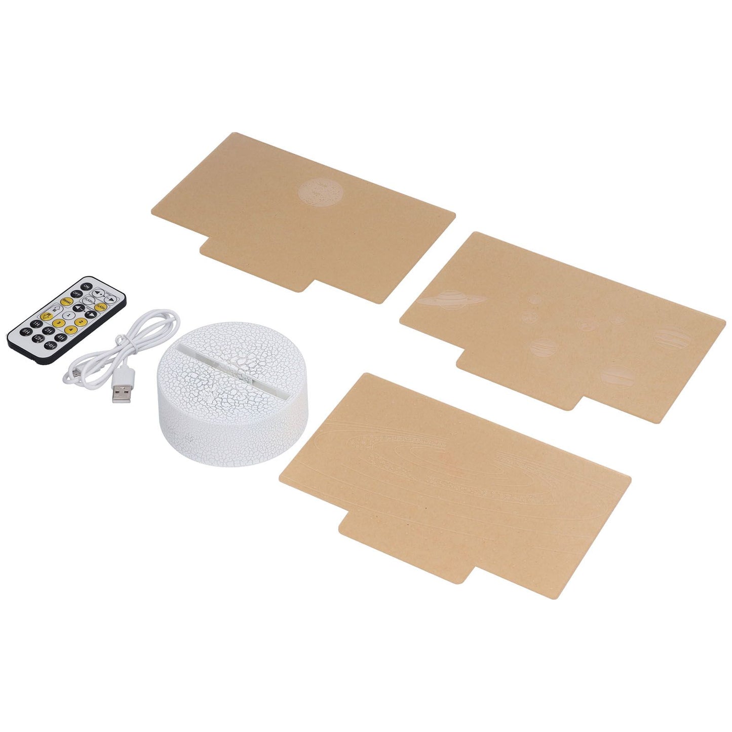 3D Night Light 16 Colors Dimmable Remote Control Smart Touch 3D Lamp for Birthday Gifts V1294-YM0523-3119210267611