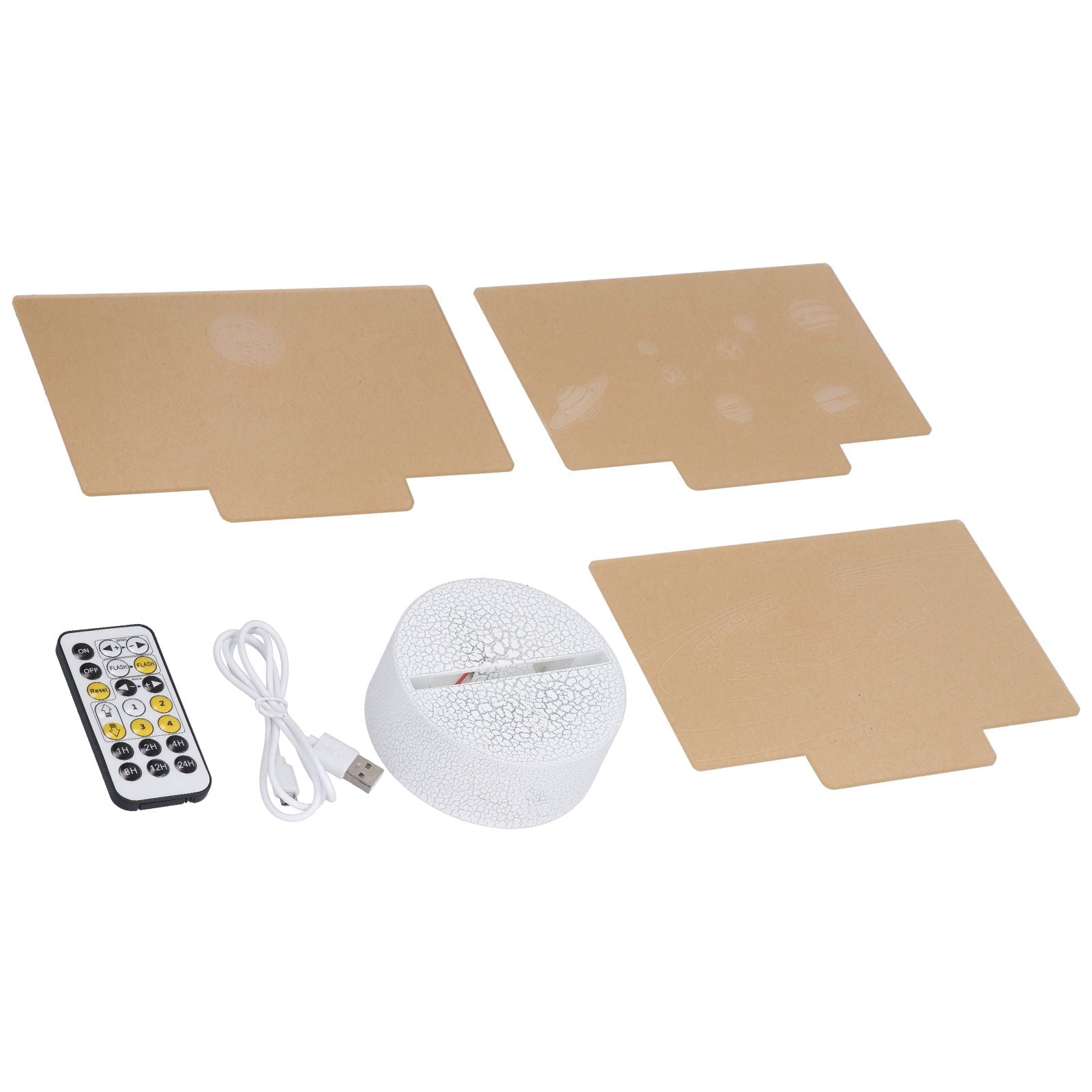 3D Night Light 16 Colors Dimmable Remote Control Smart Touch 3D Lamp for Birthday Gifts V1294-YM0523-3119210267611