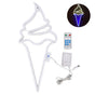 LED Neon Light Ice Cream Waterproof Battery USB Powered Hangable Decorative Remote Control Neon Sign for Home V1294-YM0523-3119210270016
