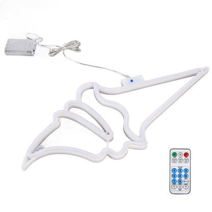 LED Neon Light Ice Cream Waterproof Battery USB Powered Hangable Decorative Remote Control Neon Sign for Home V1294-YM0523-3119210270016