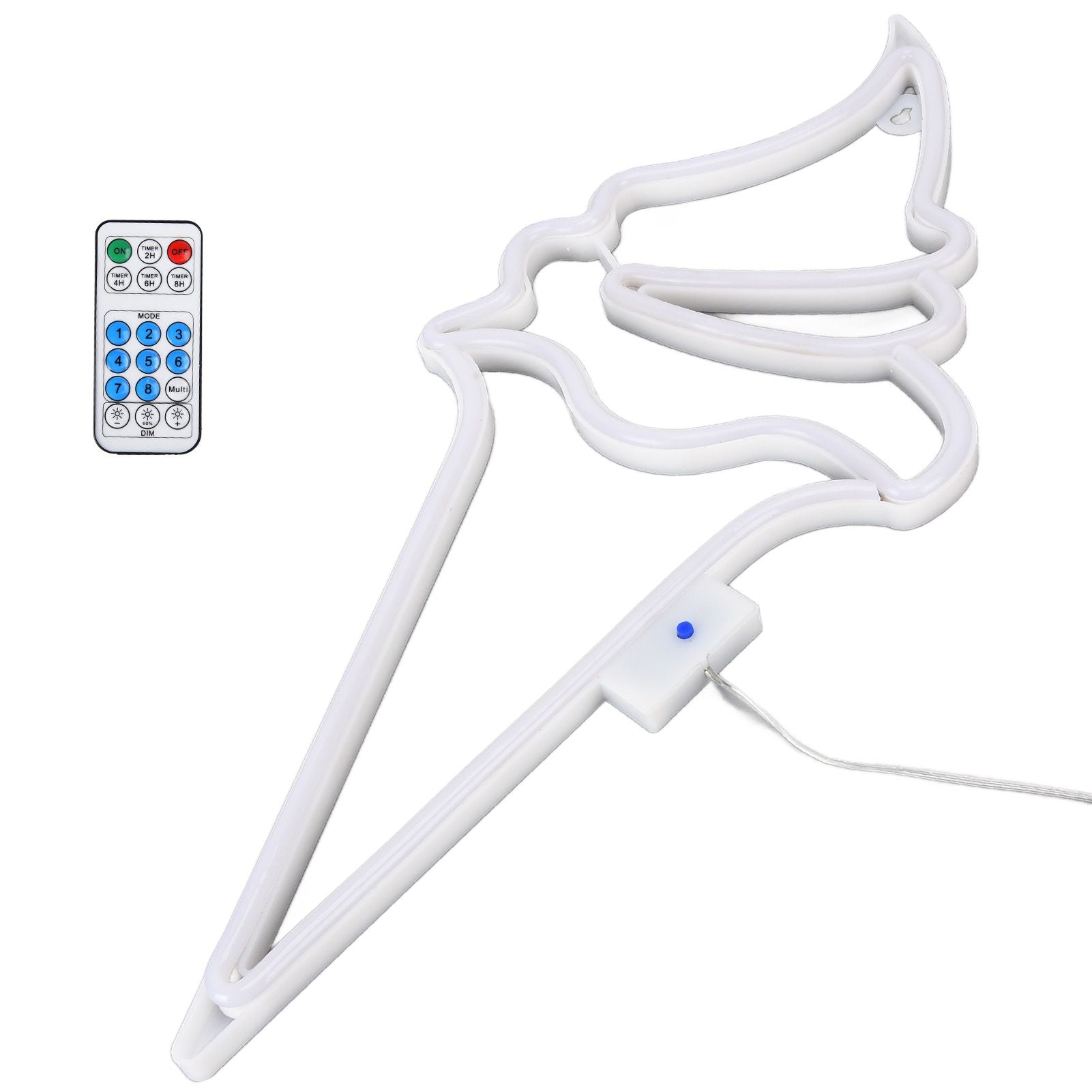 LED Neon Light Ice Cream Waterproof Battery USB Powered Hangable Decorative Remote Control Neon Sign for Home V1294-YM0523-3119210270016