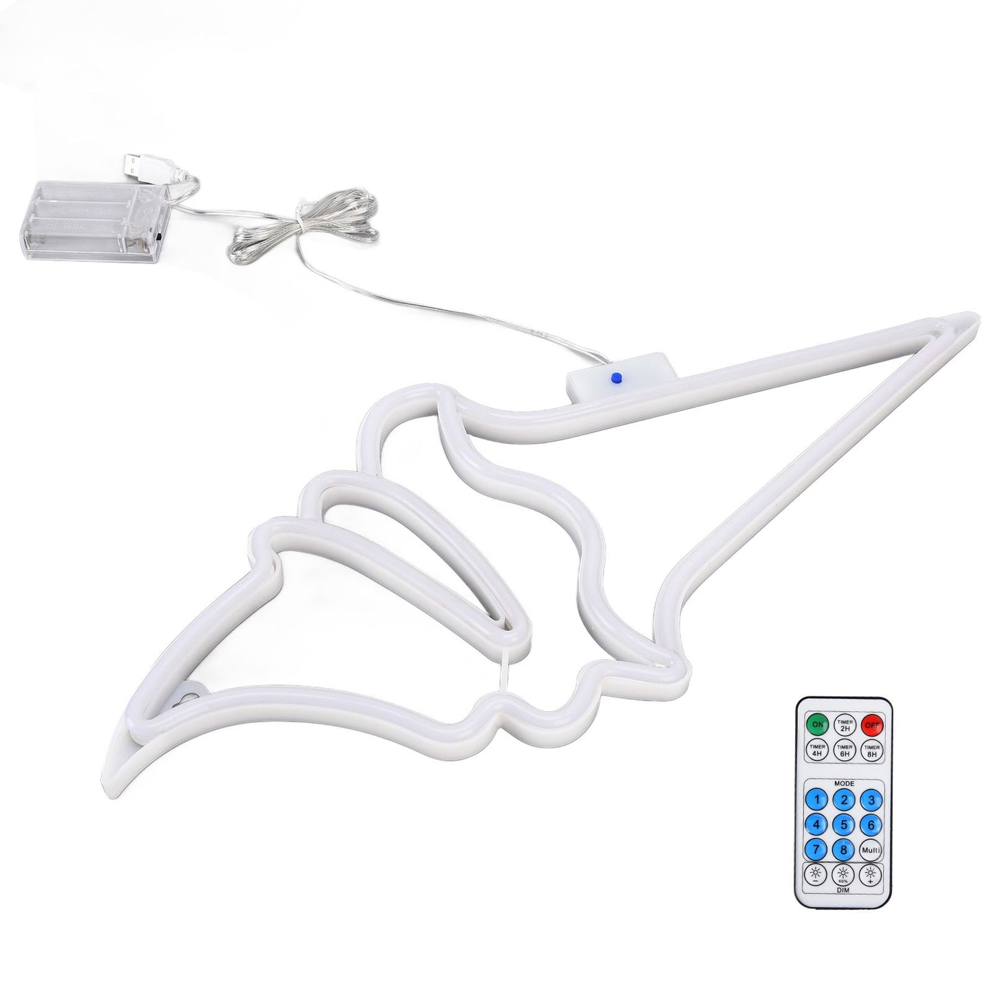 LED Neon Light Ice Cream Waterproof Battery USB Powered Hangable Decorative Remote Control Neon Sign for Home V1294-YM0523-3119210270017