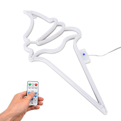LED Neon Light Ice Cream Waterproof Battery USB Powered Hangable Decorative Remote Control Neon Sign for Home V1294-YM0523-3119210270017