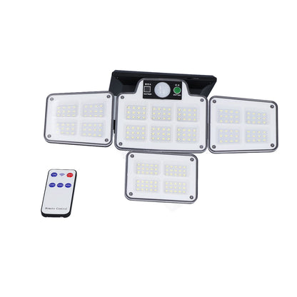 LED Solar Lights Outdoor 4 Adjustable Heads Motion Sensor Light 450LM 3 Modes Wide Angle Wall Light for V1294-YM0523-3119210270711