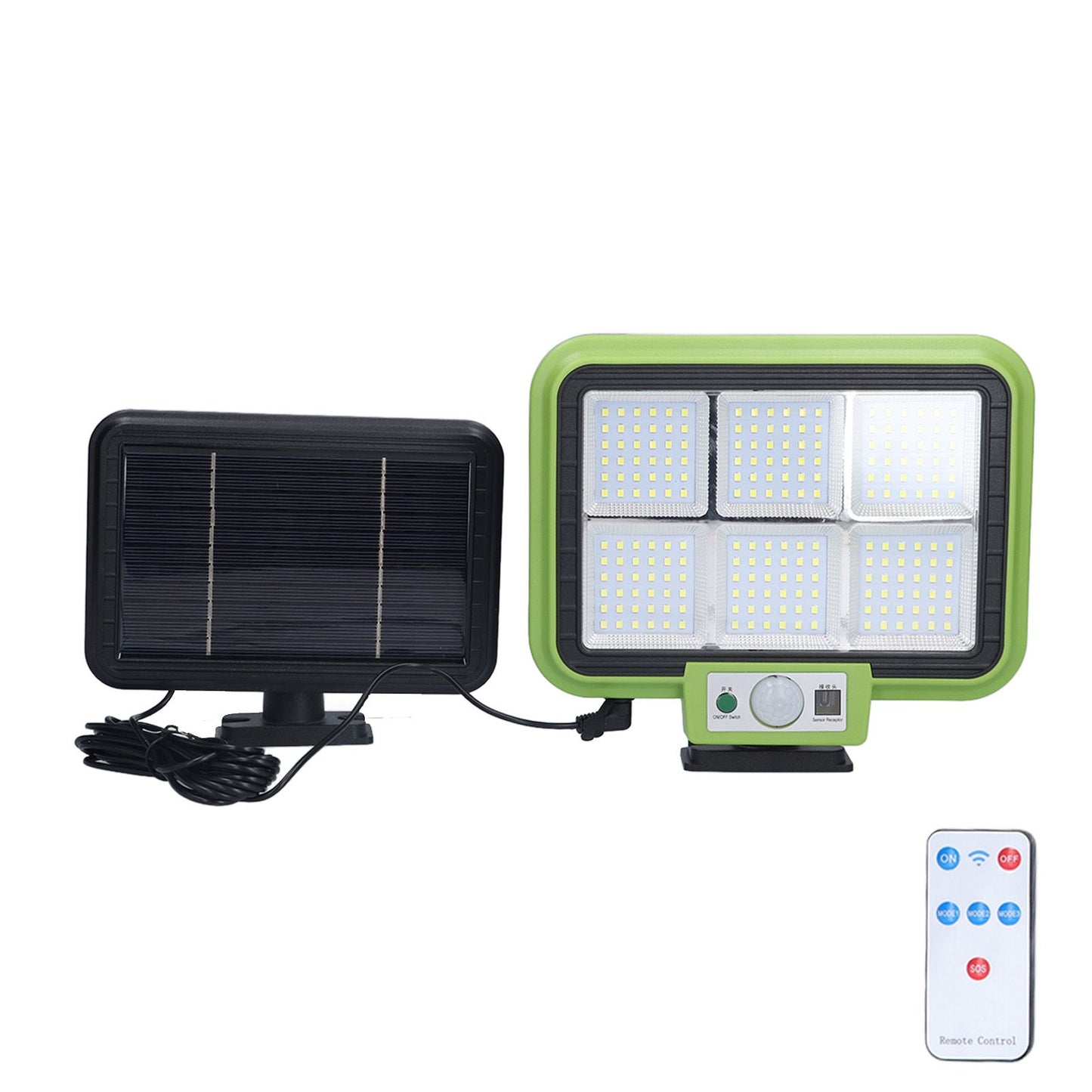Solar Light Rotatable Panels Rechargeable Battery Motion Sensor Function Waterproof Lighting Device for Yards V1294-YM0523-3119210270811