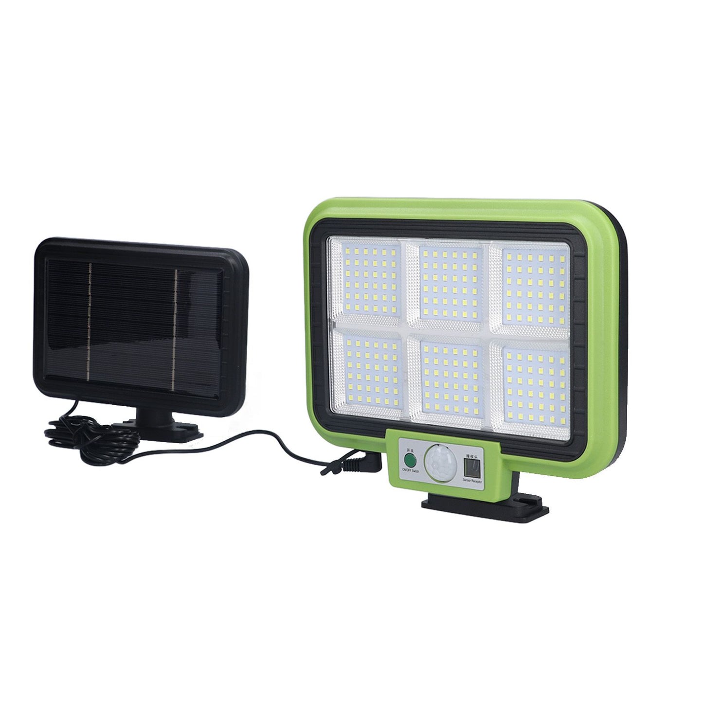 Solar Light Rotatable Panels Rechargeable Battery Motion Sensor Function Waterproof Lighting Device for Yards V1294-YM0523-3119210270811