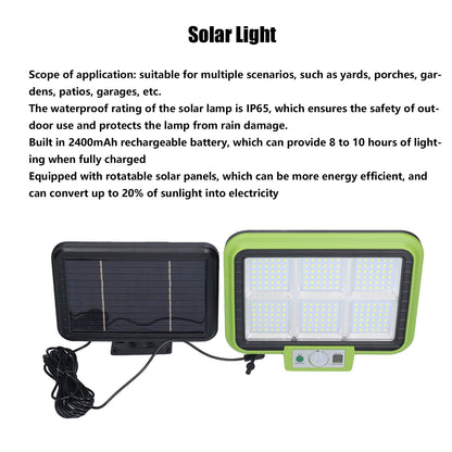 Solar Light Rotatable Panels Rechargeable Battery Motion Sensor Function Waterproof Lighting Device for Yards V1294-YM0523-3119210270811