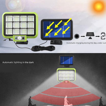 Solar Light Rotatable Panels Rechargeable Battery Motion Sensor Function Waterproof Lighting Device for Yards V1294-YM0523-3119210270811