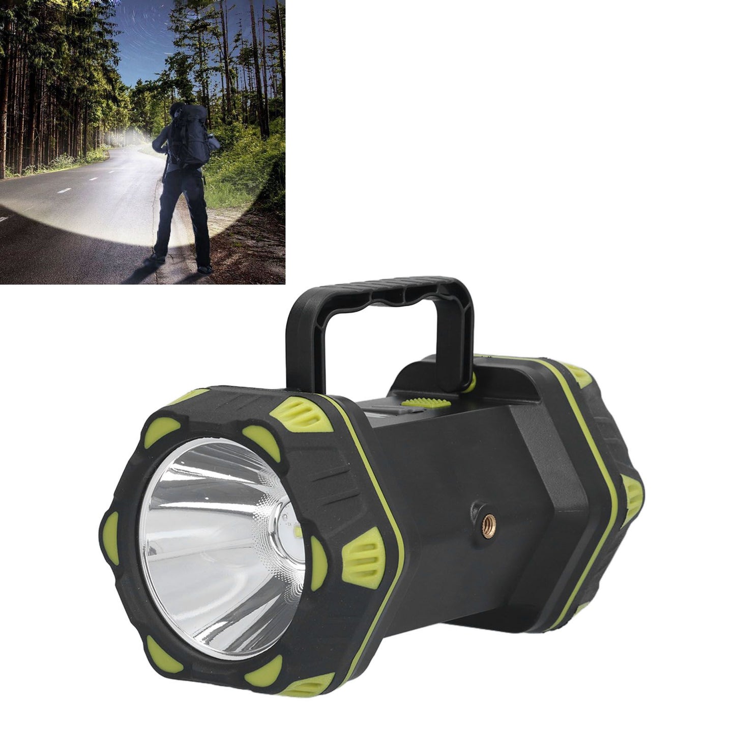 Handheld Flashlight 8 Gears Modes Adjustable Waterproof Rechargeable LED Flashlight with USB Cable for V1294-YM0523-3119210271111