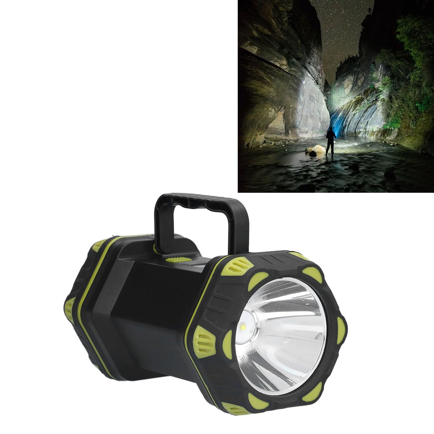 Handheld Flashlight 8 Gears Modes Adjustable Waterproof Rechargeable LED Flashlight with USB Cable for V1294-YM0523-3119210271111