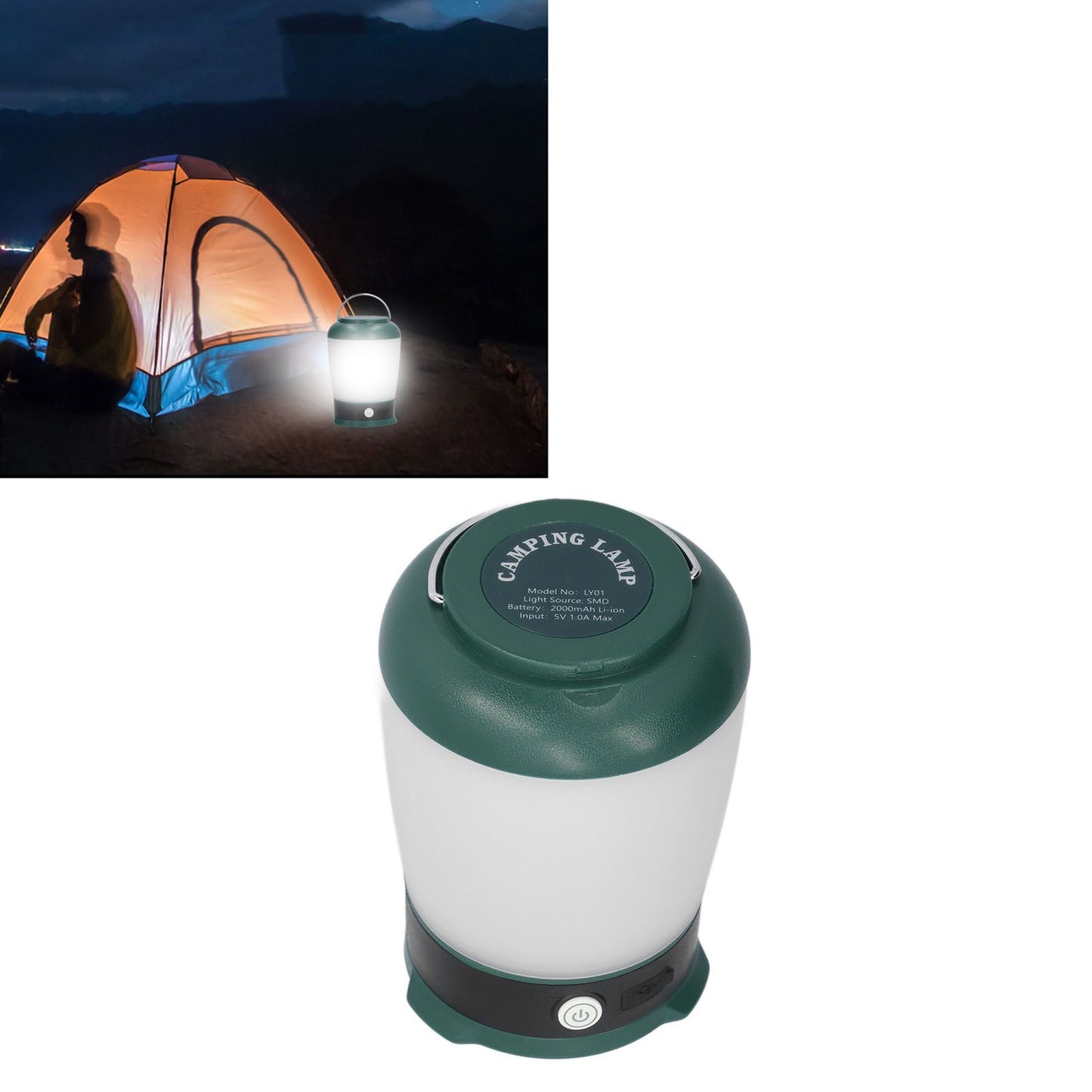 Camping Lantern LED White Warm Light 3 Adjutable Modes Long Battery Life LED Lantern for Outdoor Camping V1294-YM0523-3119210271911