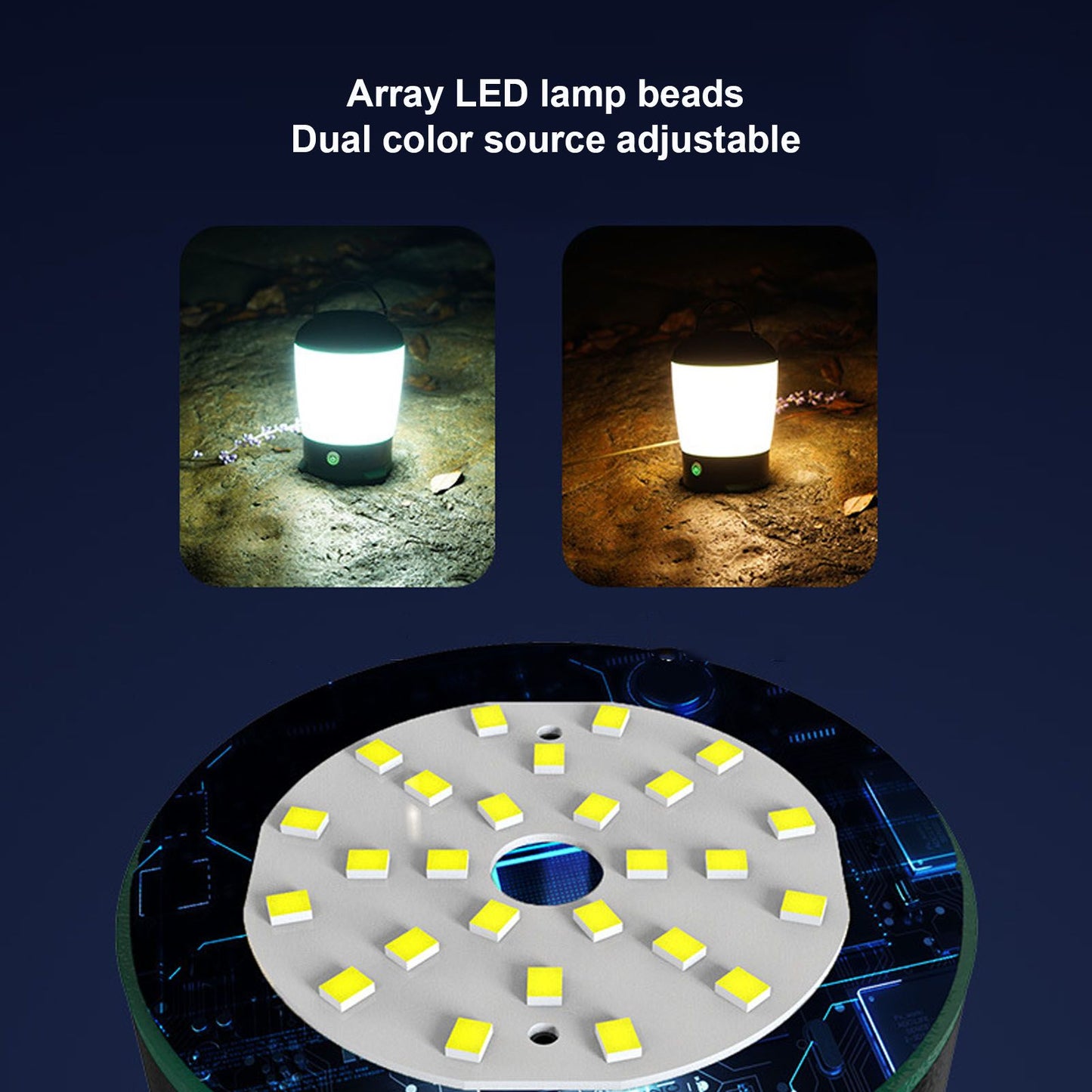 Camping Lantern LED White Warm Light 3 Adjutable Modes Long Battery Life LED Lantern for Outdoor Camping V1294-YM0523-3119210271911