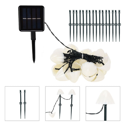 Solar Light String Waterproof Outdoor Garden Landscape Light 20LEDs 8 Lighting ModesColorful Light V1294-YM0523-3119210272112