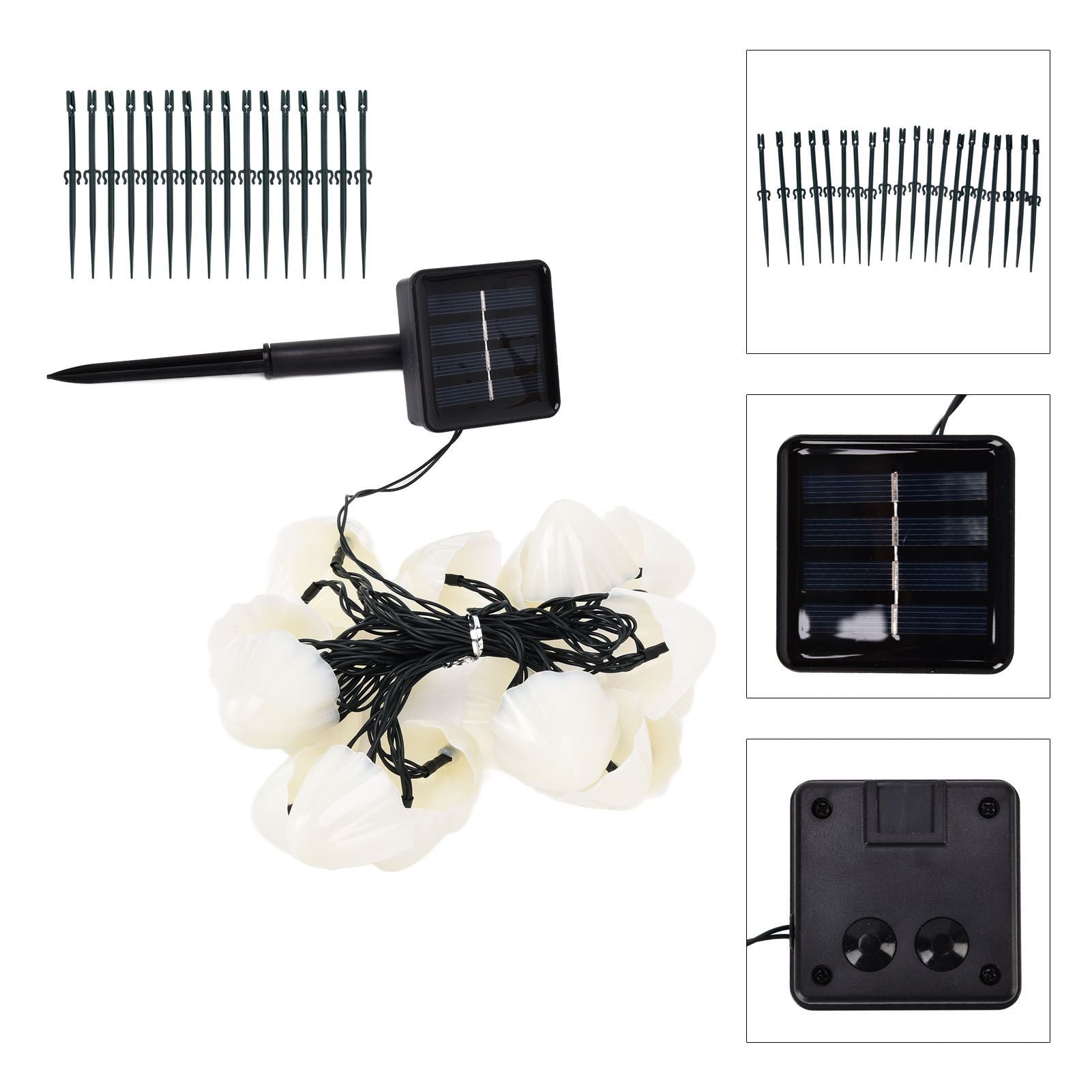 Solar Light String Waterproof Outdoor Garden Landscape Light 20LEDs 8 Lighting ModesColorful Light V1294-YM0523-3119210272112