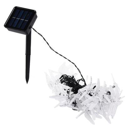 Dragonfly Solar String Lights 30LEDs Solar Powered Fairy Lights Waterproof Outdoor DecorationWarm Light V1294-YM0523-3119210272311