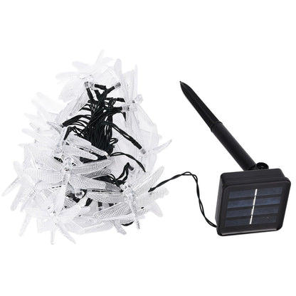 Dragonfly Solar String Lights 30LEDs Solar Powered Fairy Lights Waterproof Outdoor DecorationWarm Light V1294-YM0523-3119210272311