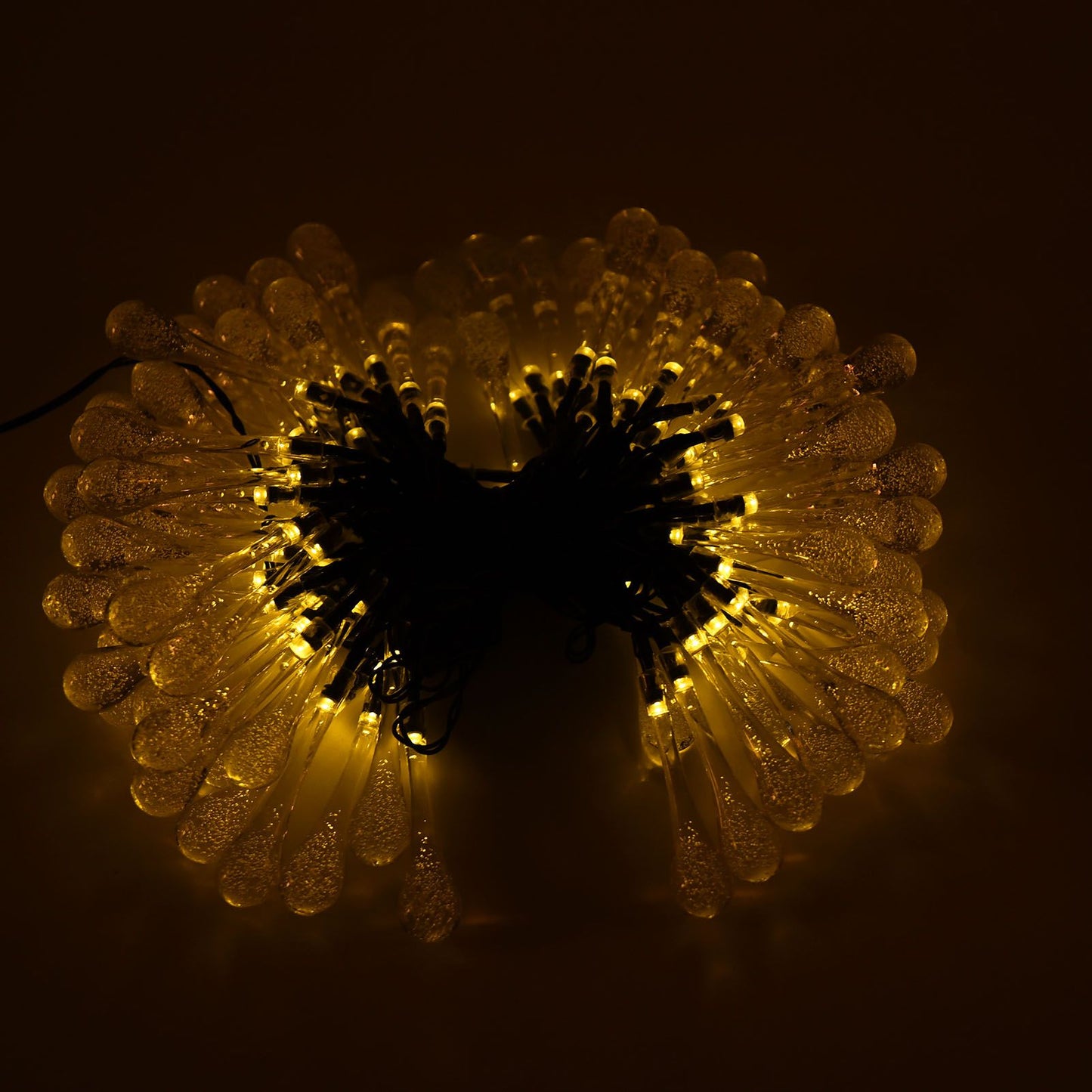 100LEDs String Lights Solar Powered Fairy Lamp 12m/39.3ft Waterproof Drop Shape for Patio Lawn Party V1294-YM0523-3119210272511
