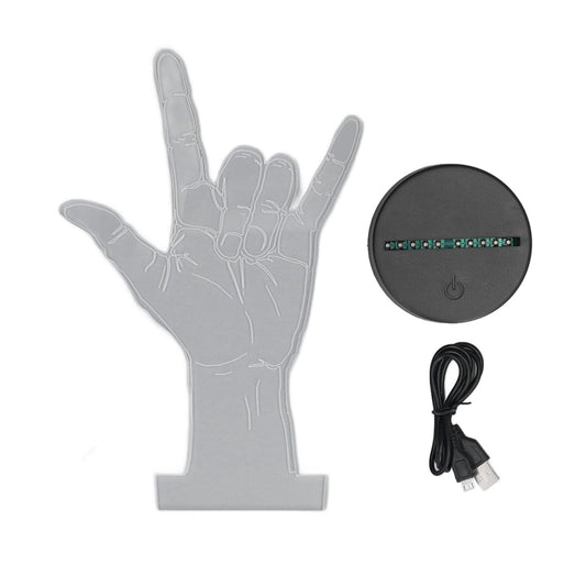 3D Sign Language I Love You Night Light Touch Control Adjustable USB Or Battery Powered Night Light for V1294-YM0523-3119210273011