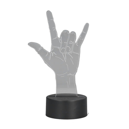 3D Sign Language I Love You Night Light Touch Control Adjustable USB Or Battery Powered Night Light for V1294-YM0523-3119210273011