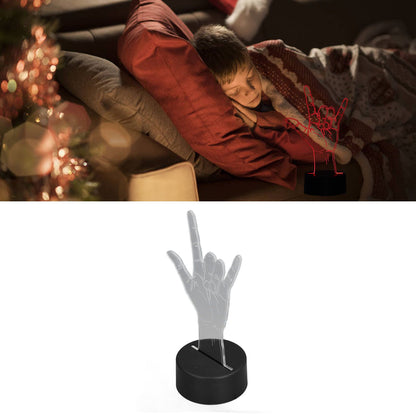 3D Sign Language I Love You Night Light Touch Control Adjustable USB Or Battery Powered Night Light for V1294-YM0523-3119210273011
