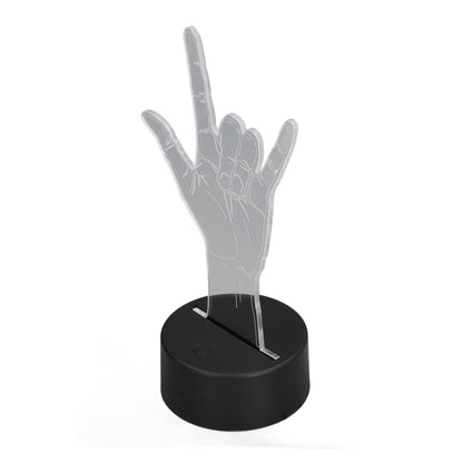 3D Sign Language I Love You Night Light Touch Control Adjustable USB Or Battery Powered Night Light for V1294-YM0523-3119210273011