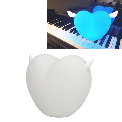 Heart Night Light Exquisite Appearance Rechargeable Battery Colorful Lights Mood Lighting V1294-YM0523-3119210273611