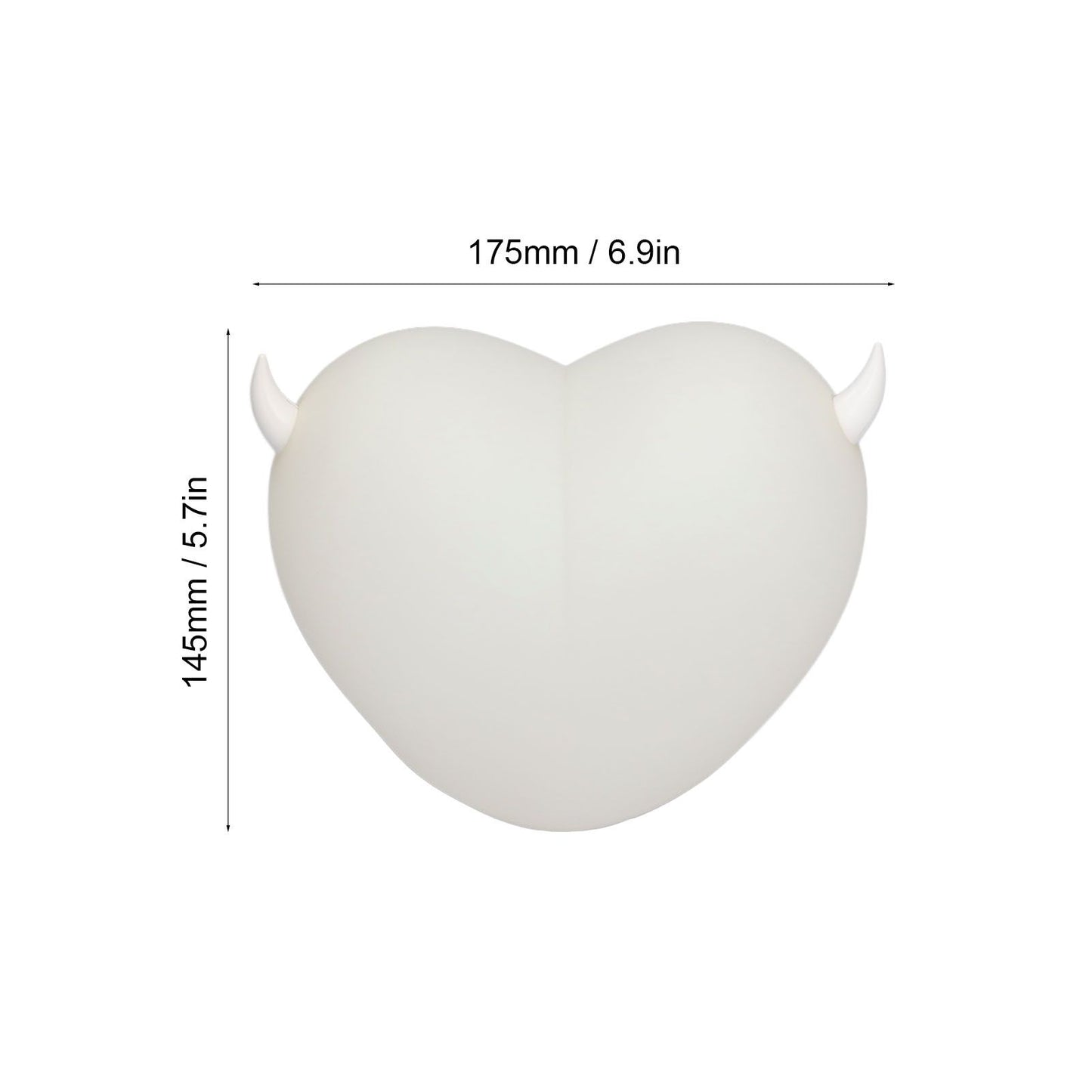 Heart Night Light Exquisite Appearance Rechargeable Battery Colorful Lights Mood Lighting V1294-YM0523-3119210273611