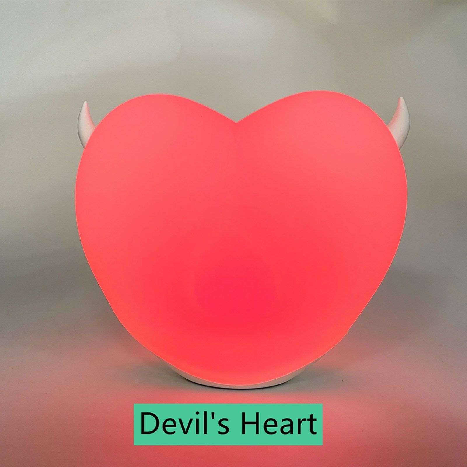 Heart Night Light Exquisite Appearance Rechargeable Battery Colorful Lights Mood Lighting V1294-YM0523-3119210273611