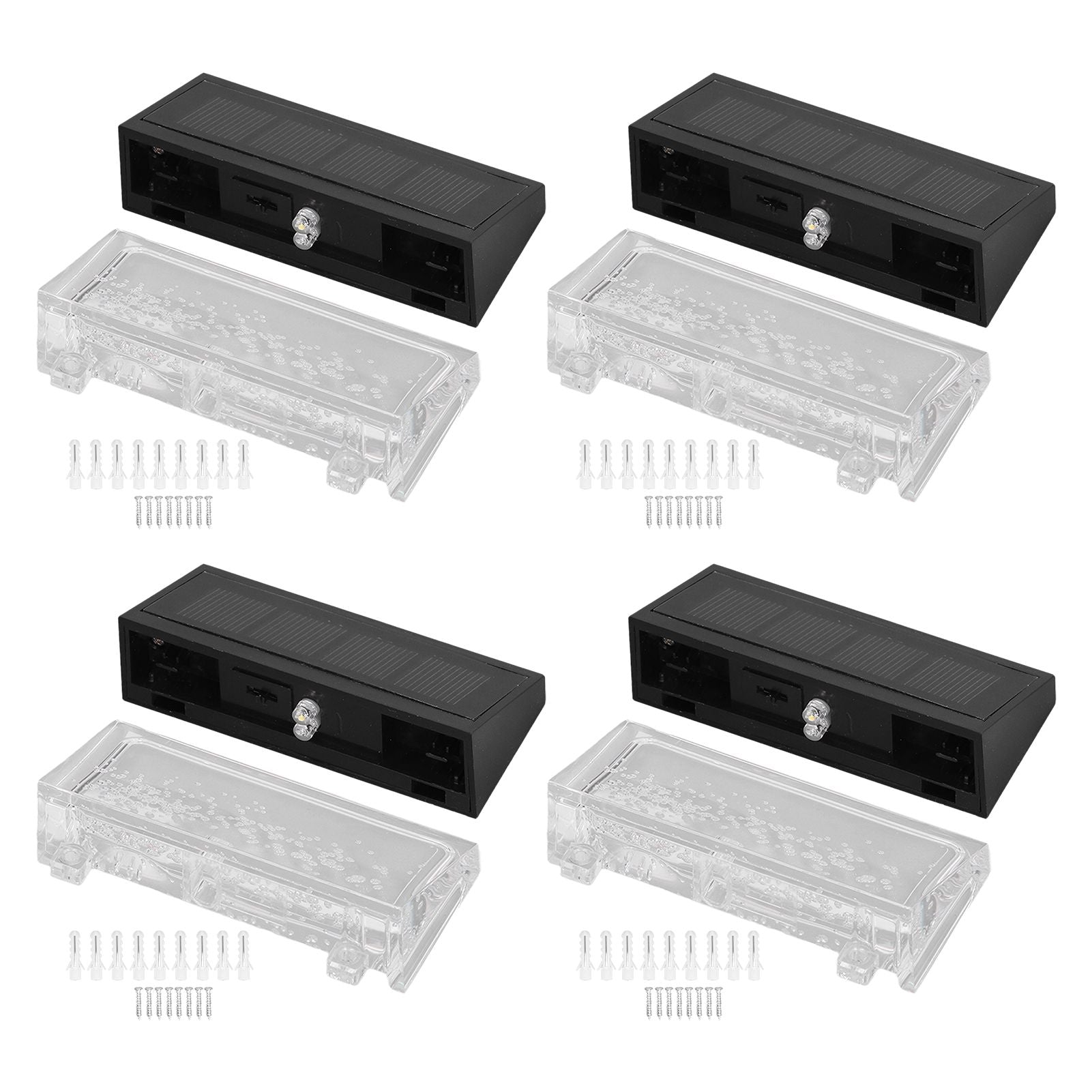 Solar Deck Lights Energy Saving Eco Friendly Warm Light RGB Intelligent Control IP56 Waterproof Fence Lights V1294-YM0523-3119210273811