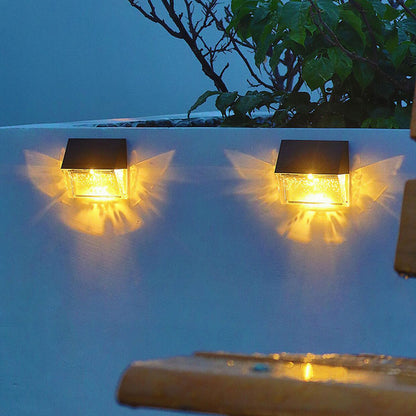 Solar Deck Lights Energy Saving Eco Friendly Warm Light RGB Intelligent Control IP56 Waterproof Fence Lights V1294-YM0523-3119210273811