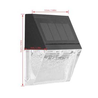 Solar Deck Lights Energy Saving Eco Friendly Warm Light RGB Intelligent Control IP56 Waterproof Fence Lights V1294-YM0523-3119210273811