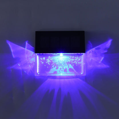 Solar Deck Lights Energy Saving Eco Friendly Warm Light RGB Intelligent Control IP56 Waterproof Fence Lights V1294-YM0523-3119210273811